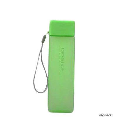 500Ml Kawaii My Square Water Bottles Creative Frosted Portable Outdoor Students Sports Water Bottle Drinking Transparent Bottle